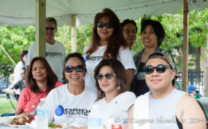 Orion employees at company picnic