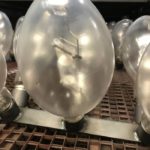 Light bulbs coated with Teflon