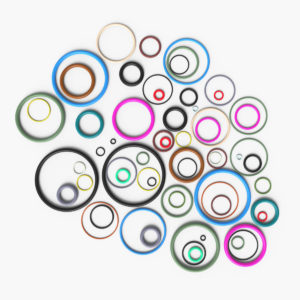 O-rings of various sizes and colors